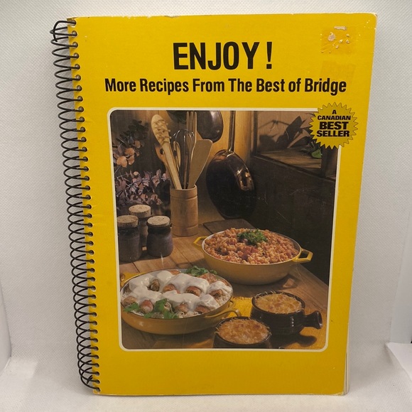 Enjoy More Recipes From The Best of Bridge 1980 Vintage Spiral Bound - Picture 1 of 10